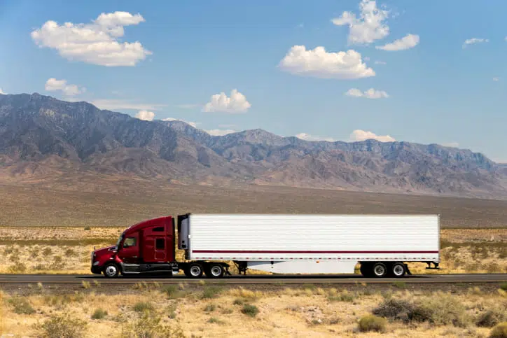 Semi Truck Desert