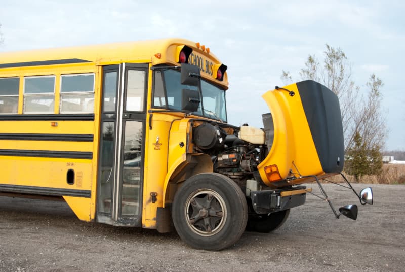 A broken down school bus without GPS tracking leave students stranded.