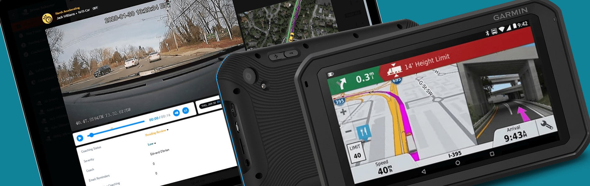 fleetcam displayed on garmin device through field warrior