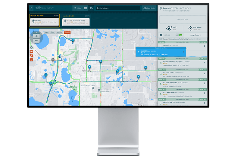 Route Optimizer - Route Matrix