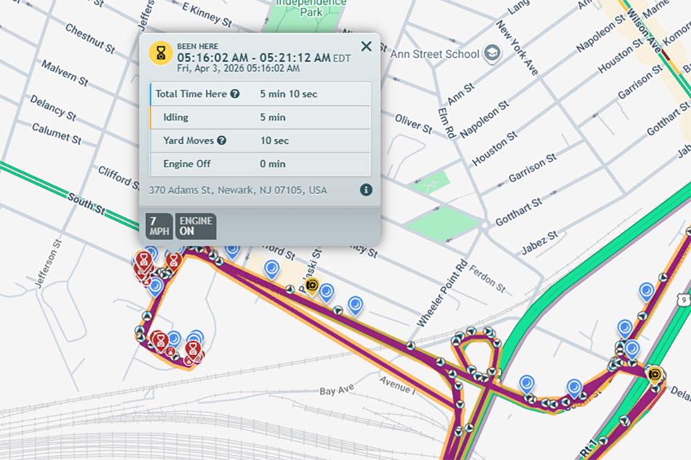 IntelliHub breadcrumb trail with dwell time.