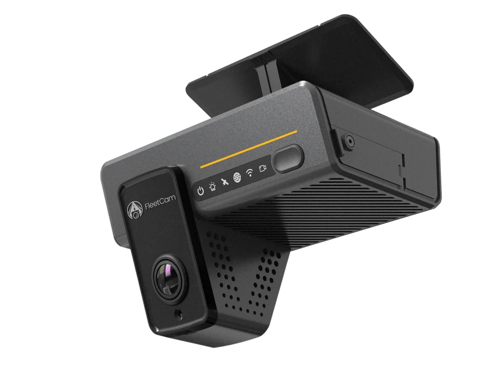 FleetCam Pro road and driver facing AI dashcam.