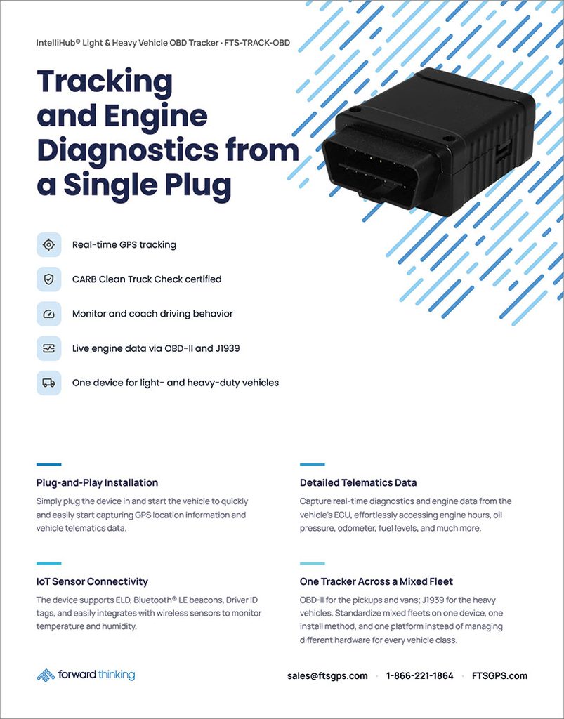 Geometris IntelliHub Light- & Heavy-Vehicle OBD Tracker